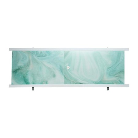 Screen for the bath "Quarter marble green", 148 cm