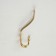 Hook furniture tundra TKT002, three -rod, gold