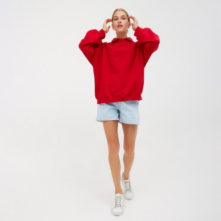 Jumper female minku: Casual Collection Red color, rr 48-6