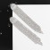 Hanging earrings with rhinestones "ice" semicircle, white color in silver
