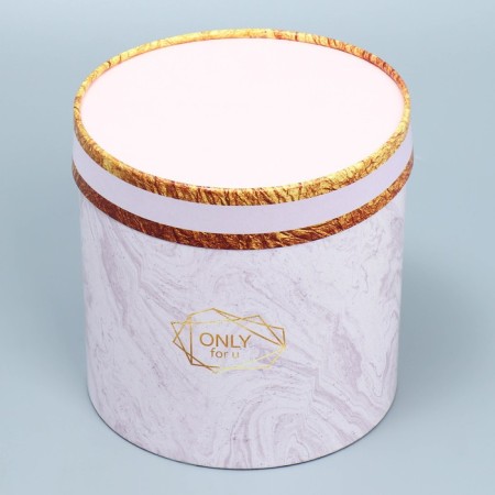 Set of hats 3 in 1, gift packaging, “marble”, 13 x 13 - 18 x 18 cm-6
