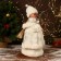 Snow Maiden "in a white fur coat and hat" moves, 40 cm