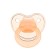 Silicone orthodontic dummy with a cap, from 0 months, color peach