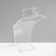 A bust for jewelry, 13.5 × 10.5 × 20 cm, h = 20 cm, the color is transparent, glossy