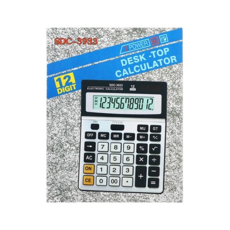 Desktop calculator, 12 - discharge, SDC - 3933-11