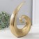 Souvenir Ceramics "Abstraction. Wave" Gold 21.5x6.5x29 cm