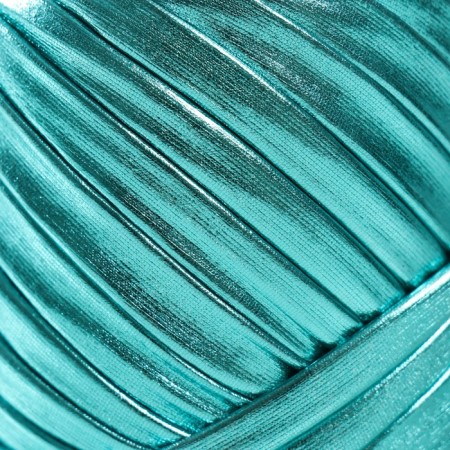 Knitted yarn metallic "disco" 100g (turquoise)-2