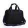 Sports bag with lightning, outer pocket, long belt, black/blue color