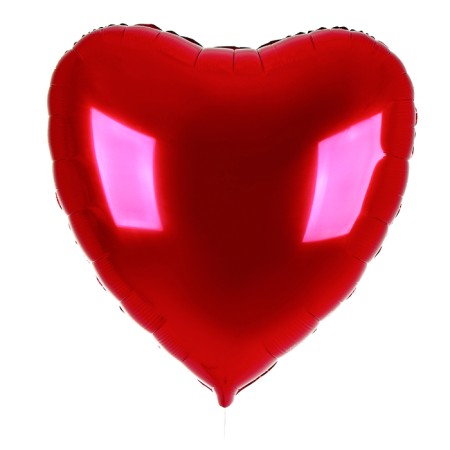 Foil ball 31 "Heart", fuchsia, with a substrate-1