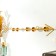 Decorative metal hooks "arrow" gold 5.5x40 cm