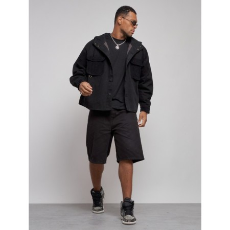 Jeaning jacket men's, size 52, black color-10