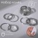 Set of rings 7 pieces "Subtleness", size mix, color silver