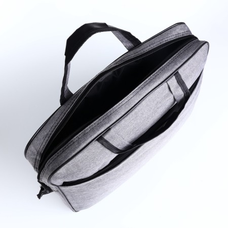 Laptop bag, gray color-4
