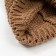 Minaku cap with pompom and gateway, brown color, size 52-54