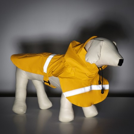 Dog raincoat, size XL (DS 30-35, OG 38-43, Osh 26-31 cm), yellow-9