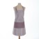 Apron Ethel "strip" Pink color, 62 x 76cm, 50% cotton 50% p/e
