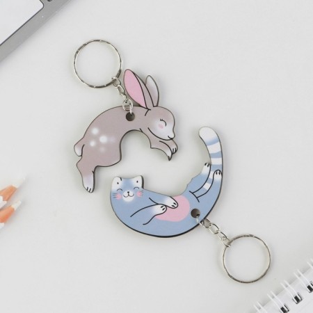Parish key rings for keys "Hare and Cat", 6.5 x 7 cm-4