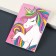 Notepad A7, on the paper clip, 16 sheets, in a cage, Minnie Mouse and a unicorn