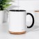 Sublimation mug "Good morning (no)", the color is white, volume 320 ml, black bottom