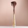 Set of dried flowers "yarrow" length 60 cm +/- 5cm, brown