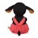 Soft toy Baby Baby in the velvet jumpsuit, 19 cm