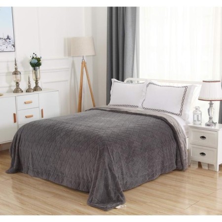 Eliza cover, size 160x220 cm, gray color