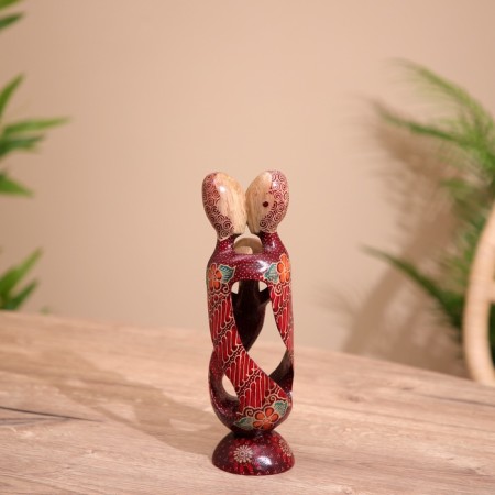Abstraction "Family" wood 23 cm-2