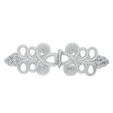 Wicker clasp silver length 22 cm, in a set 10 pieces