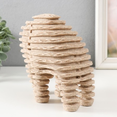 Polystone souvenir "Sandy Elephant" Sand 9x16.5x17.5 cm-3