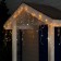 Garland "fringe" 3 × 0.6 m, IP44, UMS, transparent thread, 160 LED, yellow glow, white flicker, 220 V
