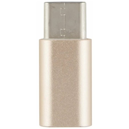 Red Line adapter, with microUSB on Type-C, golden
