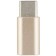 Red Line adapter, with microUSB on Type-C, golden