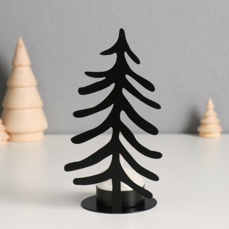 Summary metal per 1 candle "Christmas tree" d = 4 cm 8x6.5x15 cm