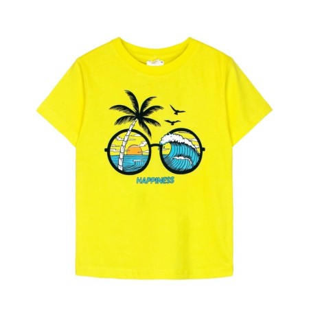 T -shirt for a boy, height 122 cm, yellow color-3
