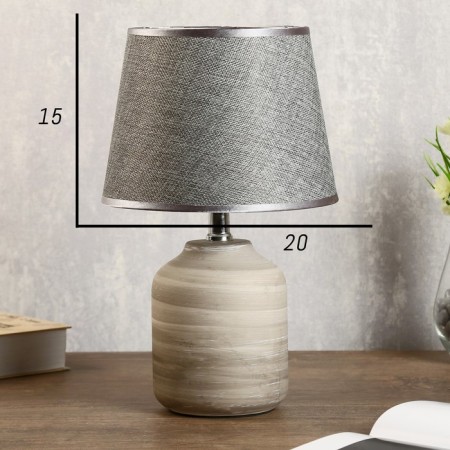 Table lamp "Credo" 1x40W E14 gray 20x20x34 cm Risalux-5