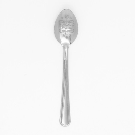 Spoon souvenir on the postcard "New Year's collection: heat and comfort", 3 x 14 cm-2