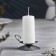 Climb "Flower N" metal per candle, 9x3.5 cm, silver