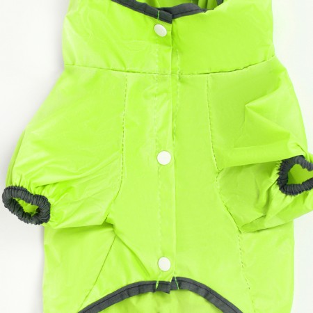Dog ovens, demi -season with a visor, size S (DS 28, OG 41, Osh 31 cm), Green-9