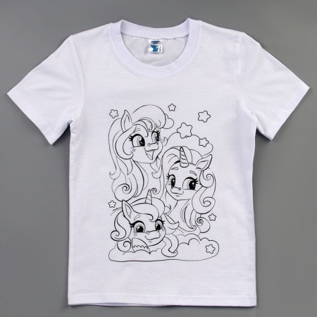 Set for creativity T-shirt-coloring "Unicorn", size 134-140 cm-4