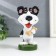 Souvenir Polystone stand for glasses "Pyosik with a bone" 13.5x8x7.5 cm