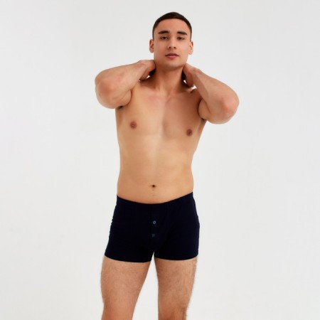 Panties men's boxers with gulfik minku color dark blue, river 44