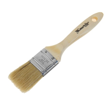 Brush flat Matrix euros, 38 mm, handle wood, natural bristles