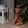 LED figure "Snowman" 24 × 50 × 15 cm, textiles, metal, batteries AAX2 (not in the kit), glow warm white