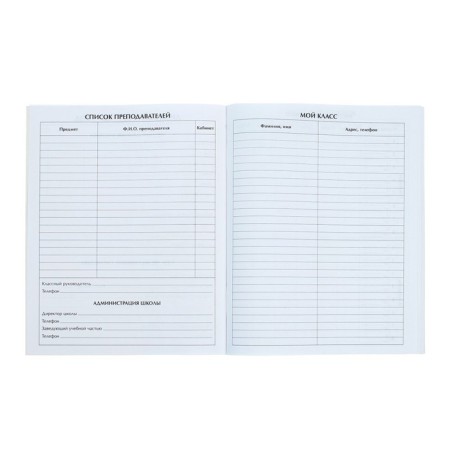 Universal diary for grades 1-11, "school", soft cover, 40 sheets-4