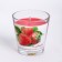 Aromatic candle in a glass of "strawberries", 6.5x6.5 cm, 10 hours, 165 g, red