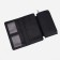 Women's wallet on the button, black color