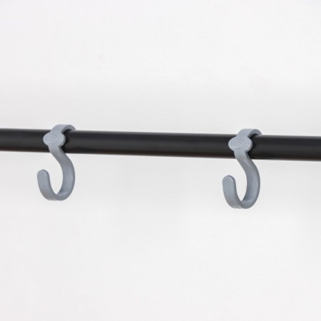 Wardrobe system with the shelves "Scandinavia 1", 110 × 38.5 × 147 cm, black color-3