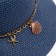 Women's hat minku Blue color, rr 56-58