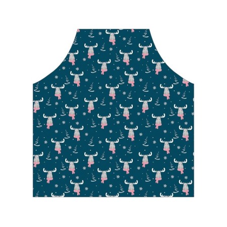 Apron of a kitchen with a fashionable “fashionable moose”, adjustable, size OS-2