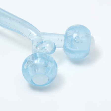 Massage for the face and neckline, 2 balls, 14 × 6 × 2 cm, color mix-4
